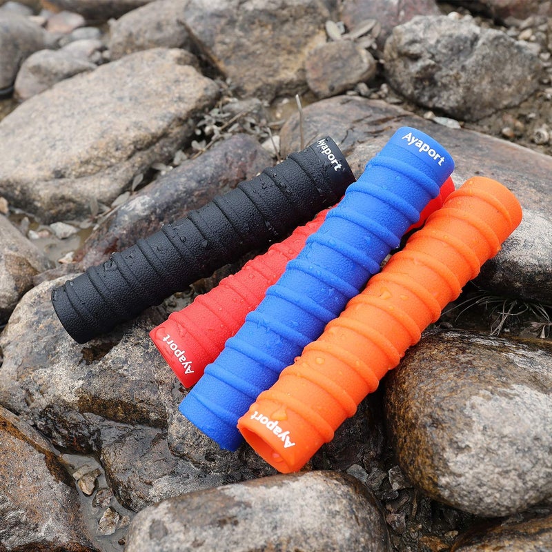Ayaport Kayak Paddle Grips Non-Slip Silicone Wraps Blister Prevention Kayaking Accessories for Take-Apart Paddles (Yellow) - Image 5